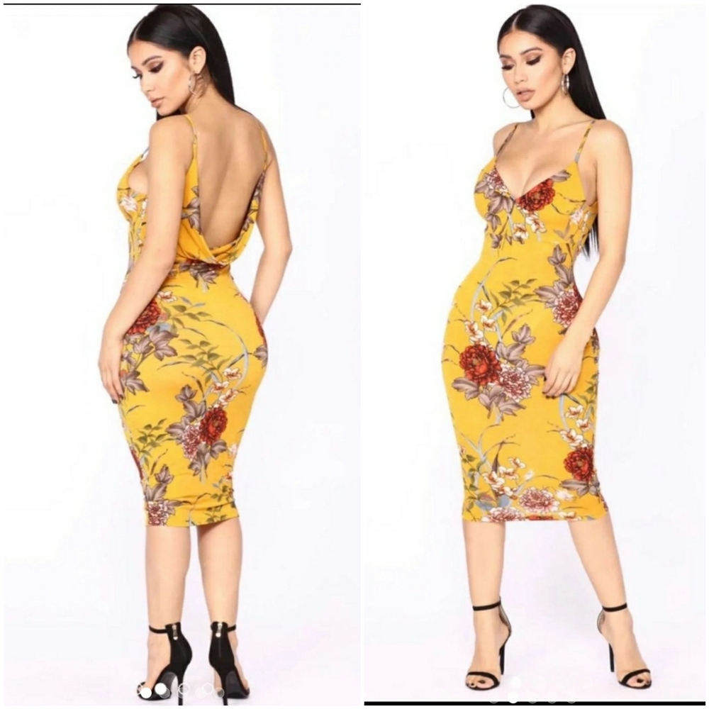 FASHION NOVA Floral Dress/LARGE/EUC